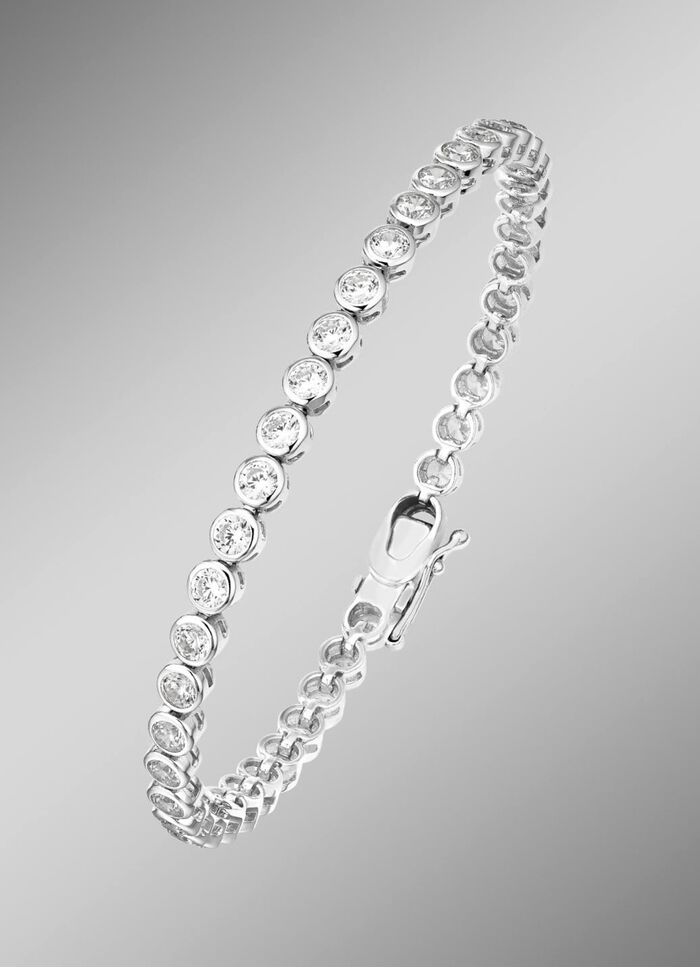 Zauberhaftes Armband mit synth. Zirkonia 