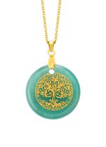 Lebensbaum-Anh&auml;nger mit Aventurin 