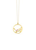 Anh&auml;nger mit Edelsteinen und synth. Zirkonia 