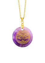 Lebensbaum-Anh&auml;nger mit Amethyst  