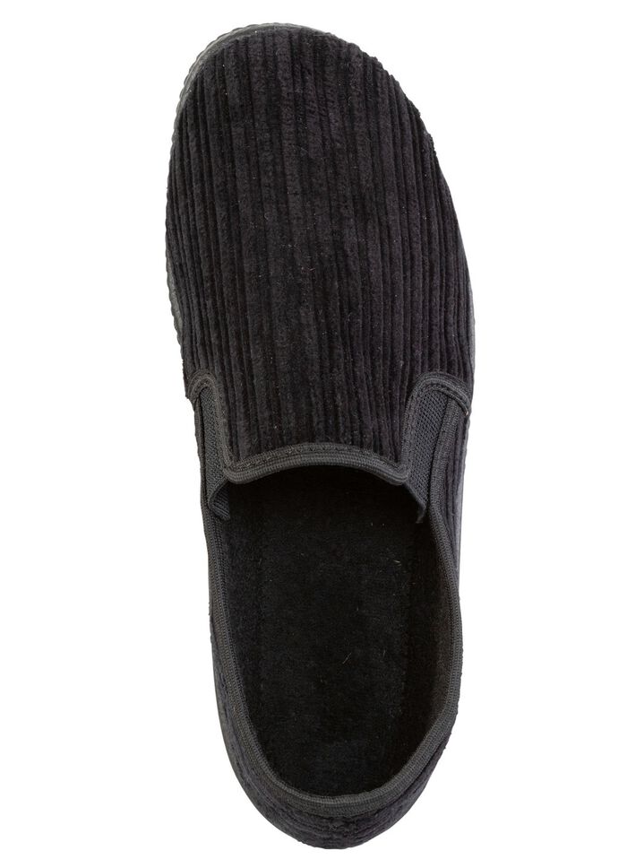 Hausschuh aus Cord-Textilmaterial 