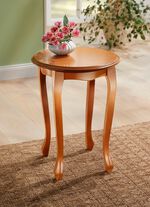 Teilmassiver Beistelltisch 