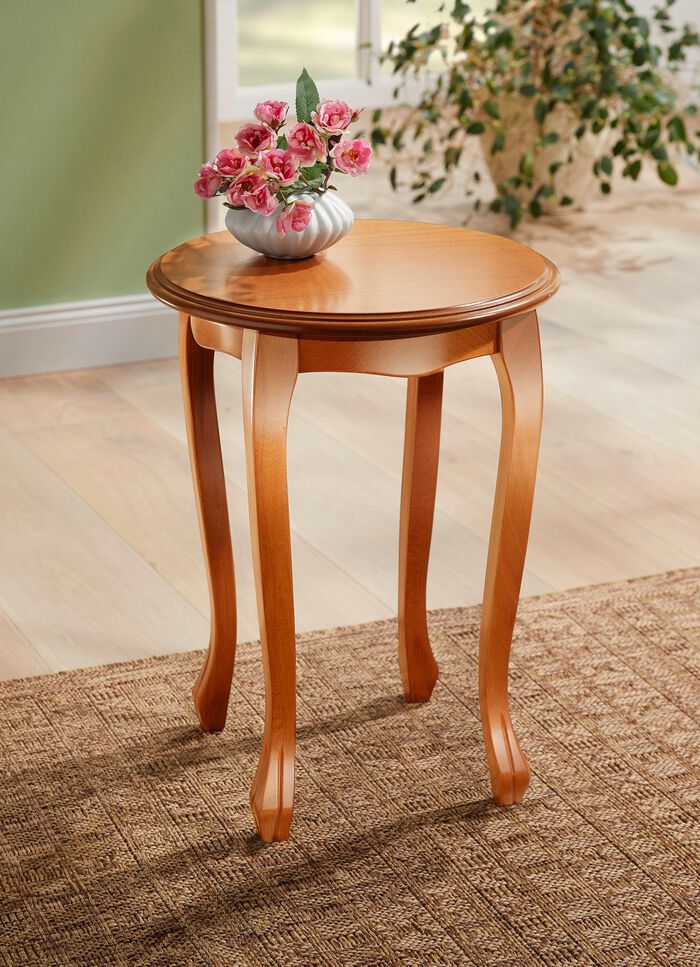 Teilmassiver Beistelltisch 