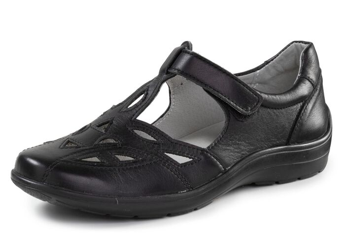 ELENA EDEN, sommerliche Damen-Slipper, Weite H, mit herausnehmbarem Fu&szlig;bett 