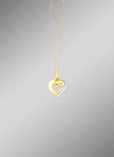 Herz-Anh&auml;nger in Bicolor 