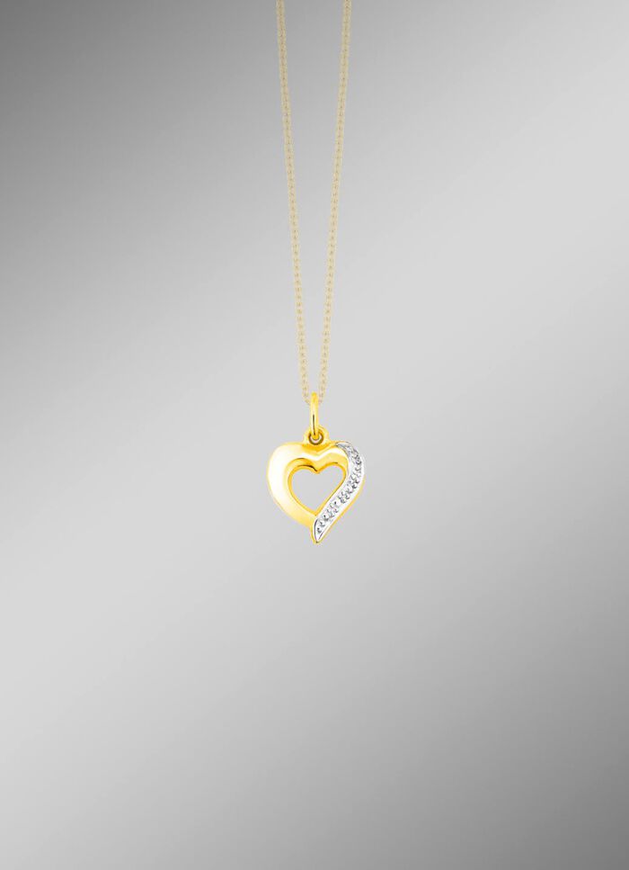 Herz-Anh&auml;nger in Bicolor 