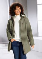 Funktionsjacke mit fester Kapuze 