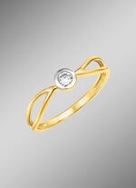 Filigrane Sch&ouml;nheit: Damenring mit synth. Zirkonia 