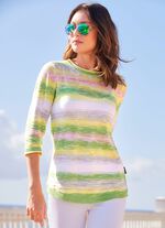 Pullover mit dekorativen Farbverl&auml;ufen 