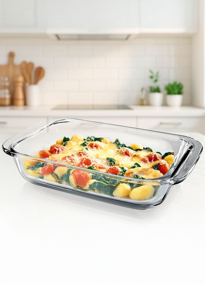 Auflaufform aus Glas 