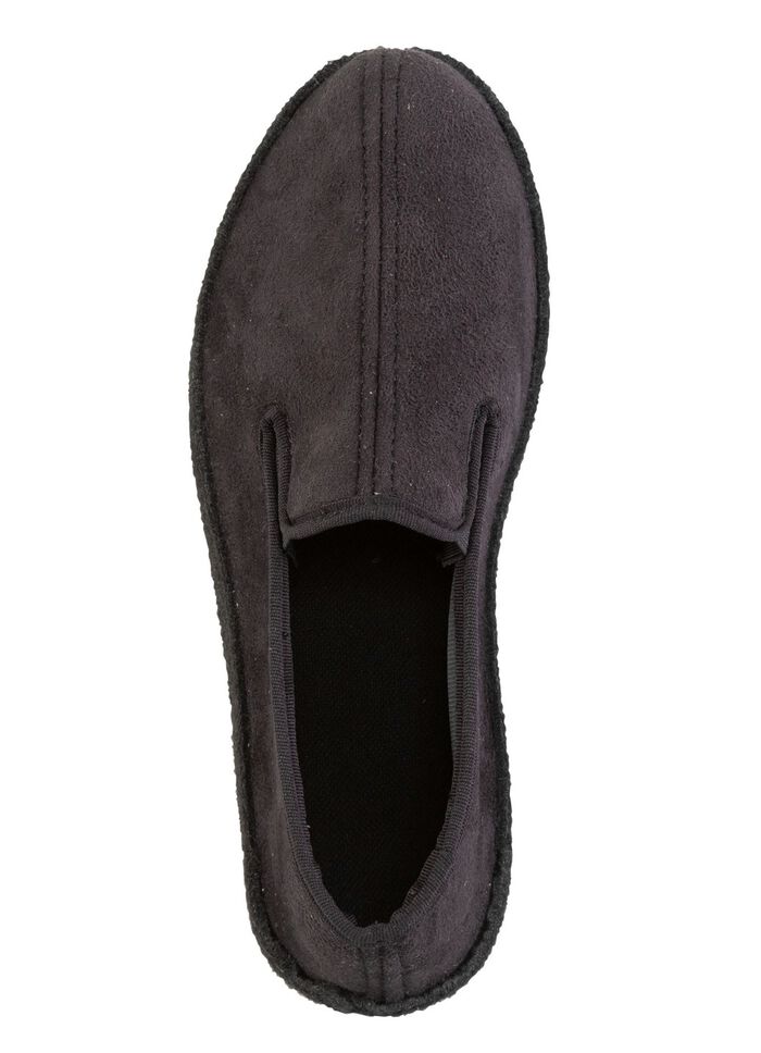 Hausschuh aus Veloursmaterial 