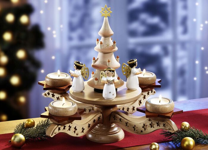Adventsleuchter aus Holz 