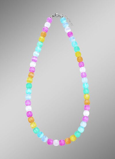 Bunt leuchtende Halskette  