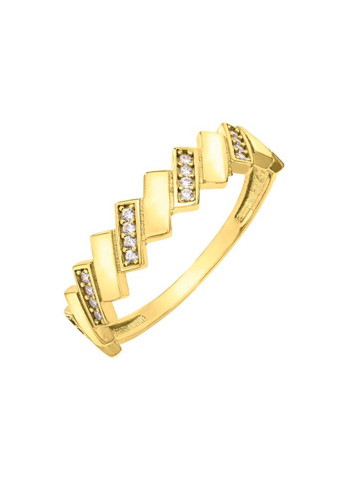 Toller Damenring mit synth. Zirkonia 