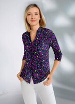 Shirtbluse mit Stehkragen 