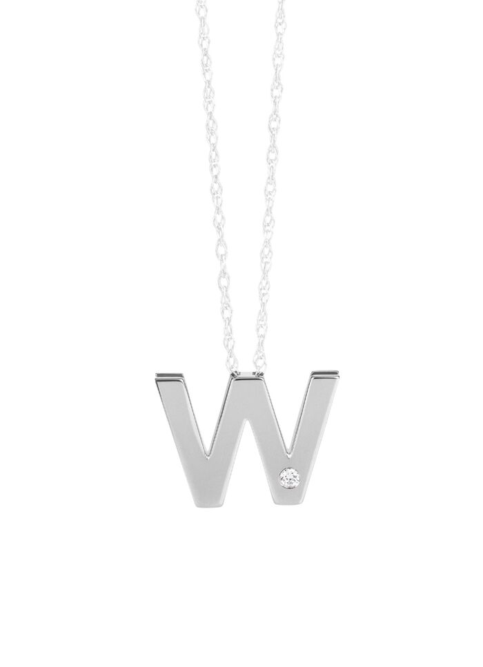 Einzigartig und elegant: Buchstaben-Anh&auml;nger aus Platin 