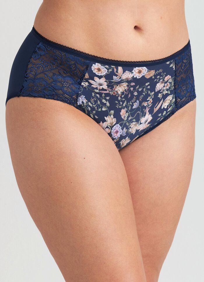 Miss Mary Slip mit farbharmonischem Floraldessin 