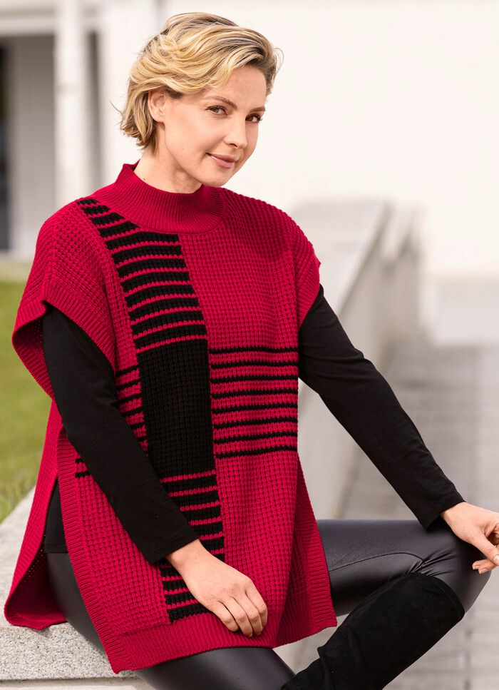 Pullunder in Waffelstruktur 