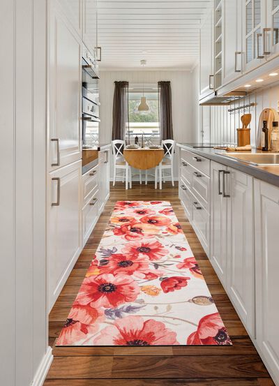 K&uuml;chenl&auml;ufer und K&uuml;chenteppich mit rutschhemmender R&uuml;ckseite 