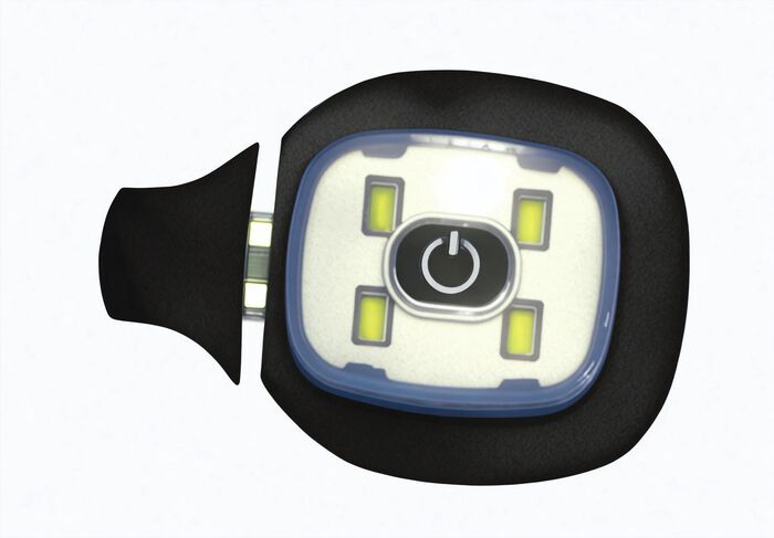 Modische M&uuml;tze mit integrierter, herausnehmbarer LED-Lampe 