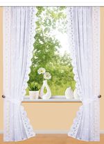 H&uuml;bsche Raffgardinen-Garnitur 