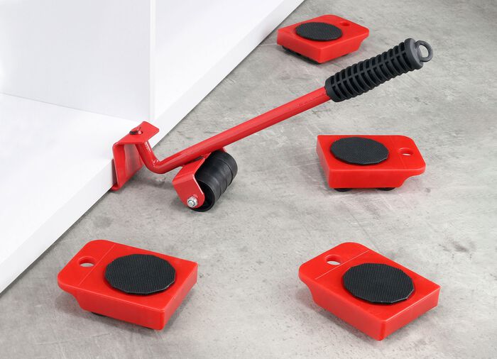 M&ouml;bel-Heber und 4 Transport-Rollen 