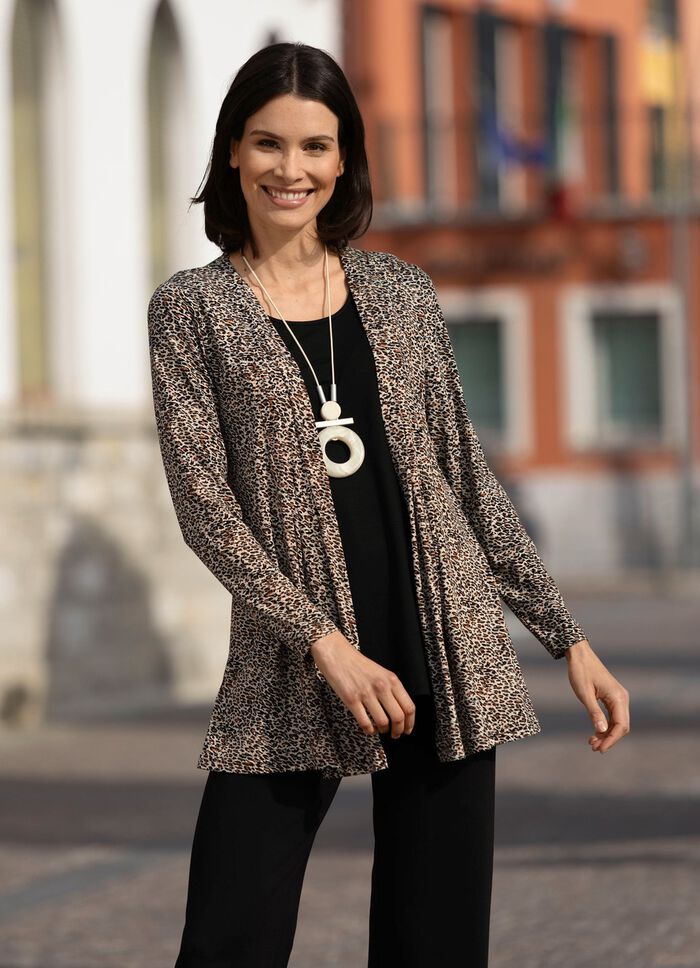 Longshirt in Jacken-Optik 