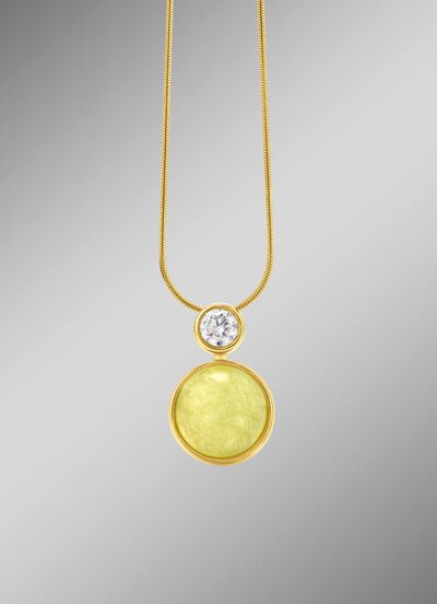 Gr&uuml;ne Pracht in edlem Design: Anh&auml;nger mit echt Aventurin 