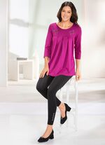 Leggings mit edel gl&auml;nzendem Ziermotiv 