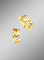 Klappcreolen in Bicolor 