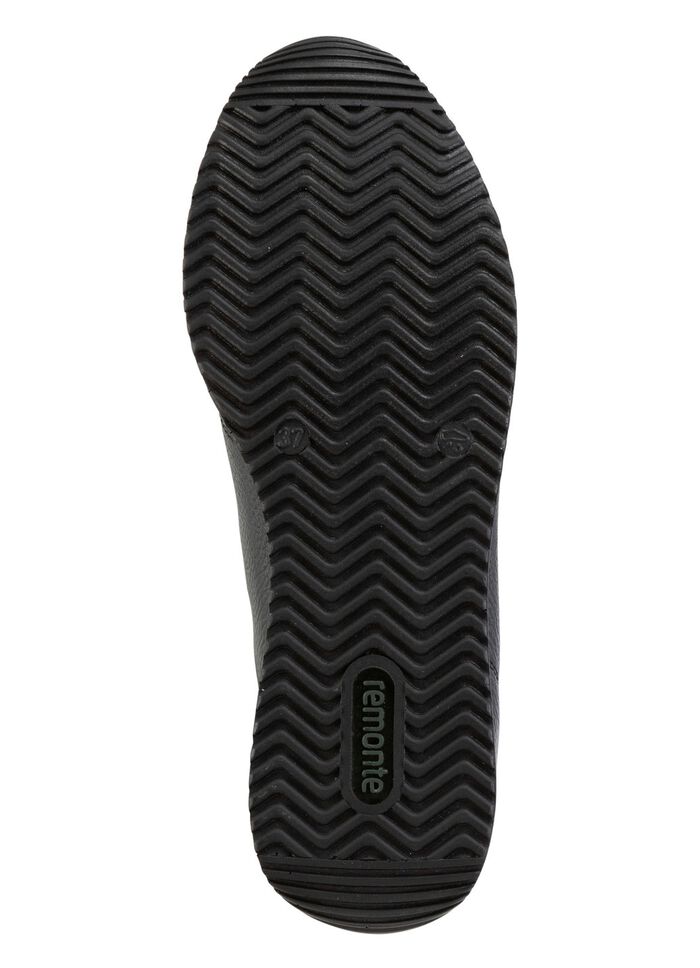 Remonte Schn&uuml;r-Sneaker mit silberfarben schimmerndem Kontrast-Besatz 