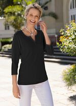 Shirt mit rundem Halsausschnitt in 3 Farben 