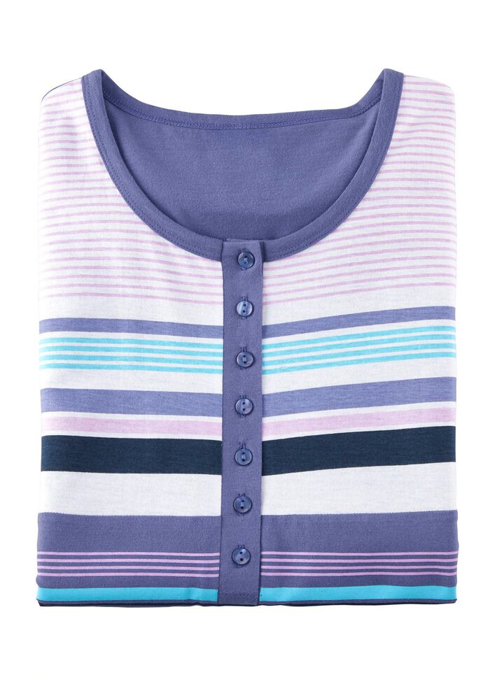 Zweierpack Nachthemden, k&uuml;rzer geschnitten sowie seitlicher Schlitz am Saum 