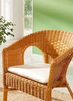 Halbrundes Sitzkissen mit Schaumstofff&uuml;llung 