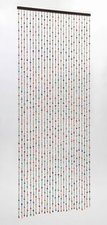 Handgearbeiteter Holzperlenvorhang 