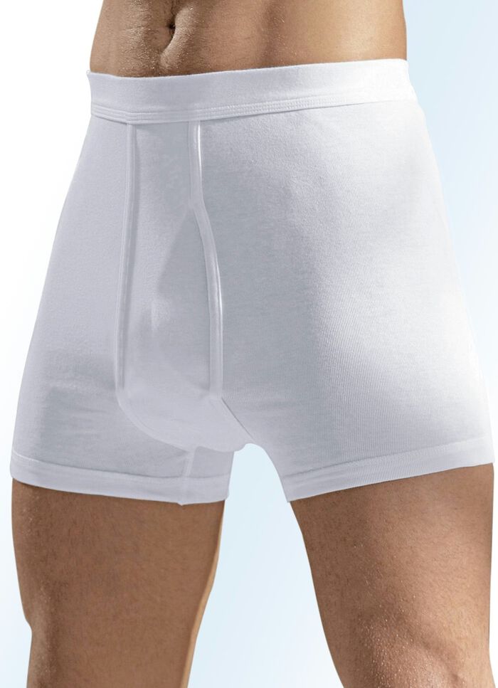 Hermko Dreierpack Unterhosen aus Feinripp 