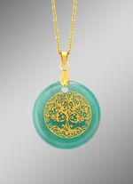 Lebensbaum-Anh&auml;nger mit Aventurin 