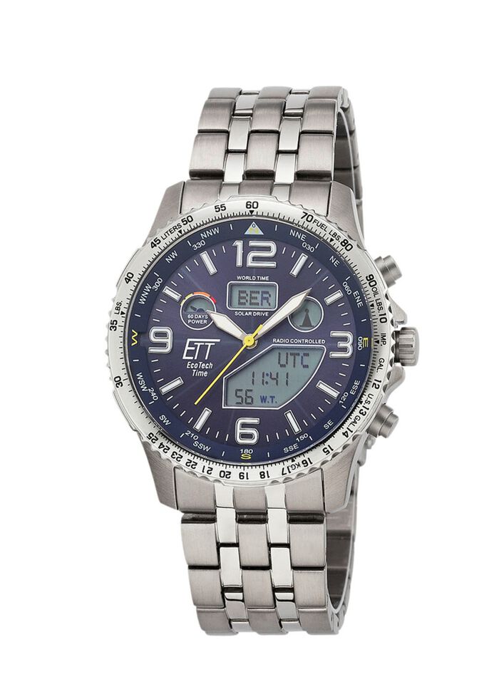 ETT EGS-11575-31M Professional Funk-Solar-Herrenuhr 