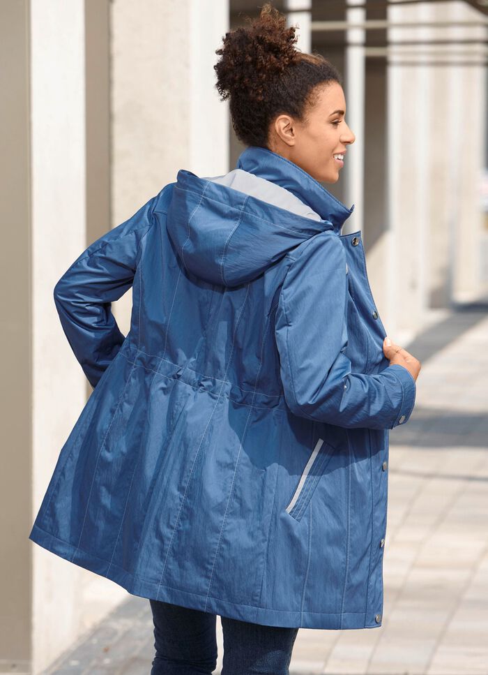 Longjacke mit krempelbaren &Auml;rmeln 