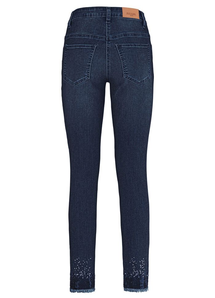 Edel-Jeans mit Fransensaum 