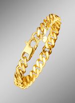 Vollmassives Panzer-Armband mit Karabinerverschluss 