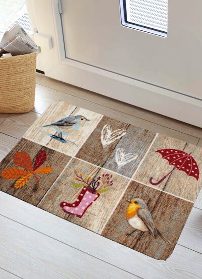 Fu&szlig;matte mit rutschhemmender Latex-R&uuml;ckseite 