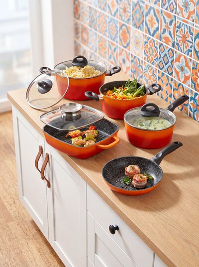 STONELINE&reg; Kochtopf-Set, 15-teilig 