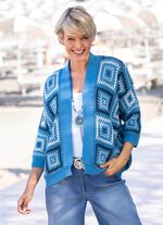 Strickjacke in Jacquard-Dessin  
