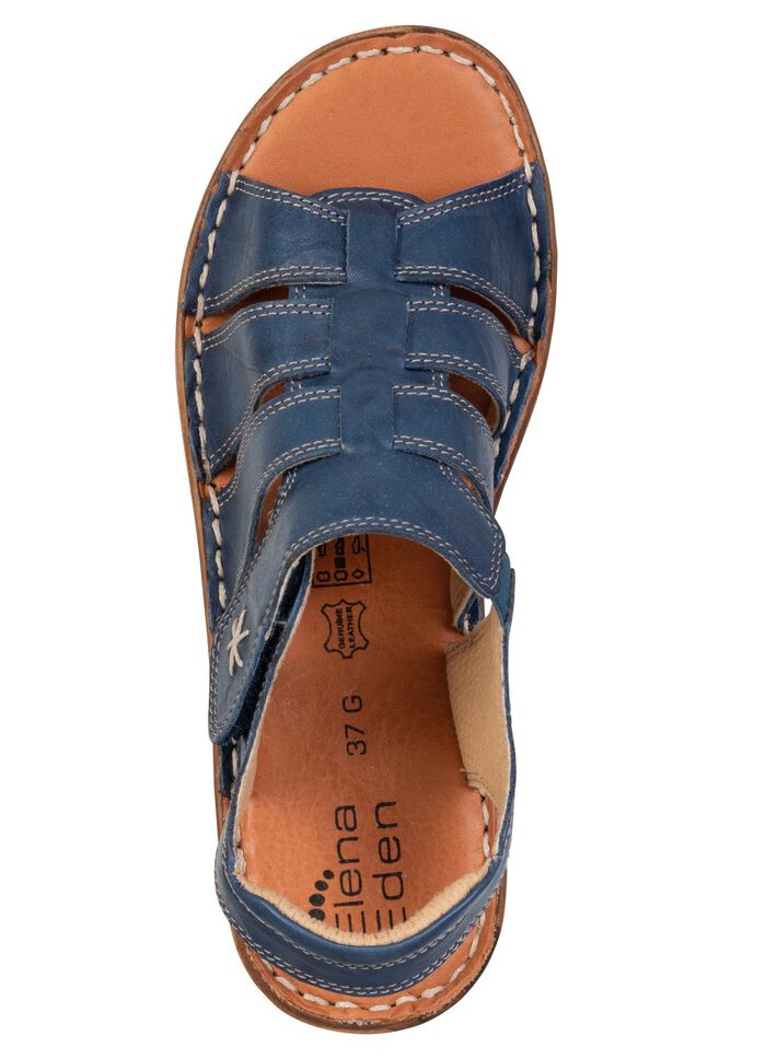 ELENA EDEN, klassische Damen-Sandalen, Weite G, mit Klettverschluss 