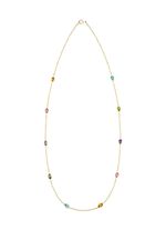 Halskette mit funkelnden, echten Edelsteinen 