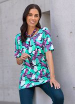 Shirt mit farbbrillantem Allover-Druck 