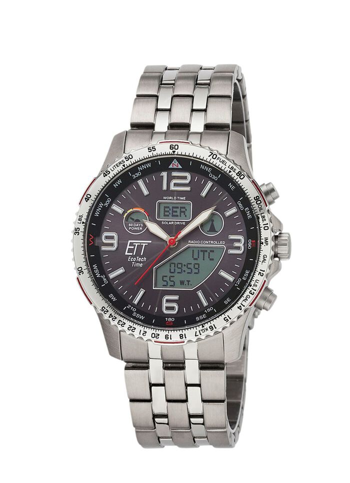 ETT EGS-11572-21M Funk-Solar-Herrenuhr 