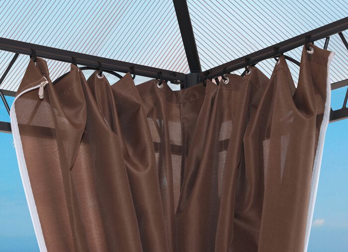 Seitenwand-Set, 4-teilig, f&uuml;r Hardtop-Pavillon 