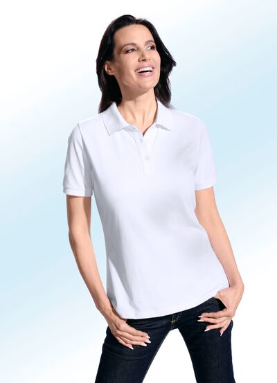 Zweierpack Poloshirt mit kurzer Knopfleiste 